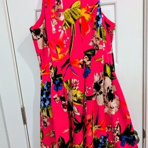 Vince Camuto Pink Floral Dress